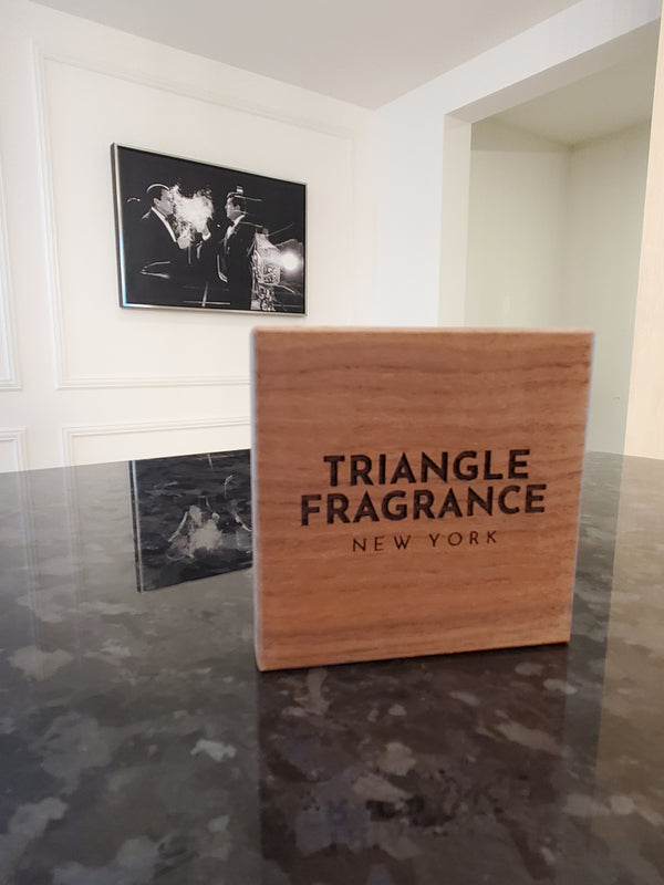 Triangle Fragrance Walnut Coaster
