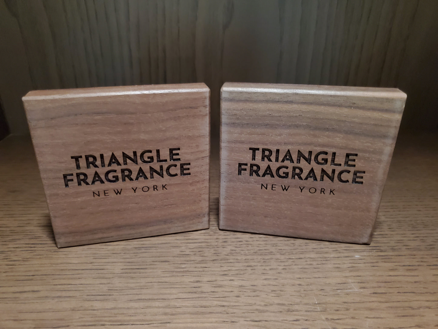 Triangle Fragrance, Freedom Triangle® Walnut Coaster Set