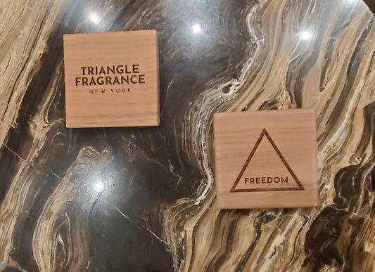 Triangle Fragrance, Freedom Triangle® Walnut Coaster Set